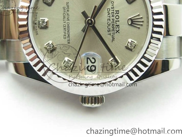 0406 Datejust 31mm 278271 SS BP Maker Best Edition Silver Crystal Dial on Oyster Bracelet Affordable 2745